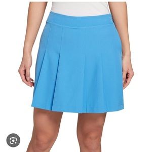 Women's Lady Hagen Off to the Races 17" Pleat Skort Preppy Blue Size 4 NWT